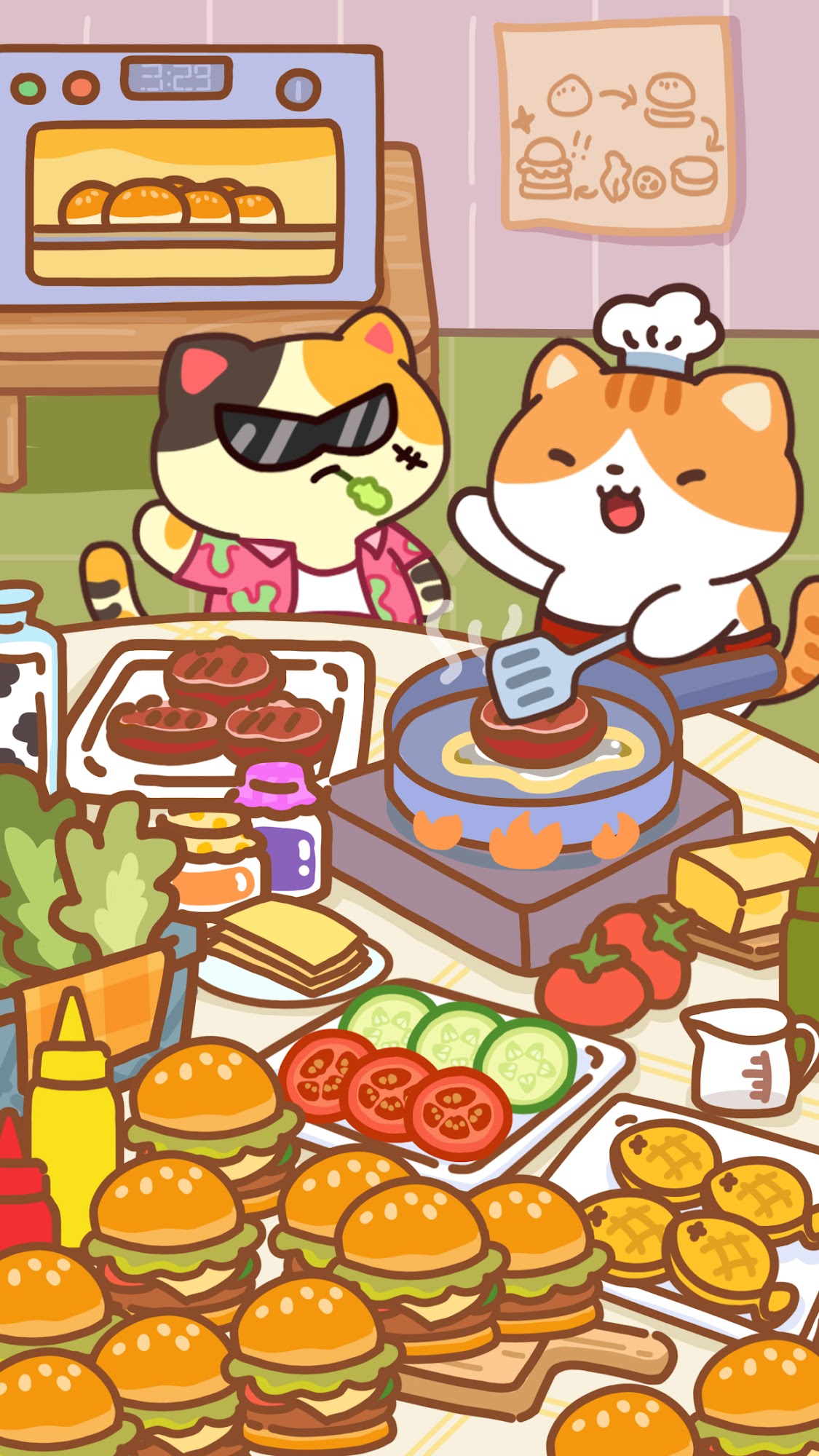 Scarica Cat Cooking Bar - Food game gratis per Android.
