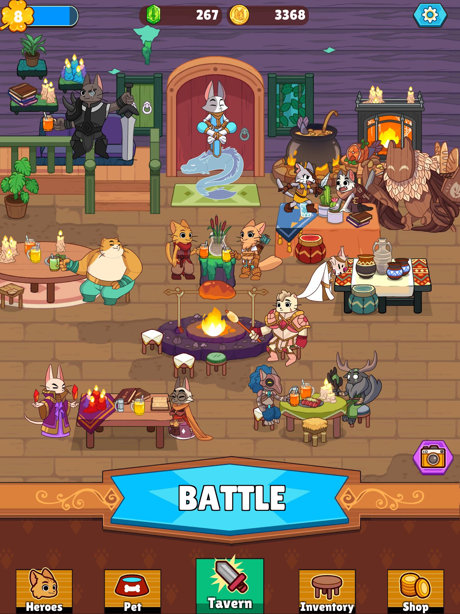 Scarica Clicker Cats - RPG Idle Heroes gratis per Android.