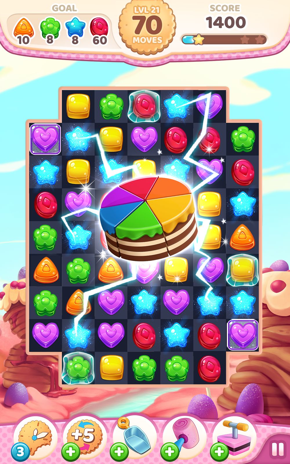 Scarica Cookie Rush Match 3 gratis per Android.