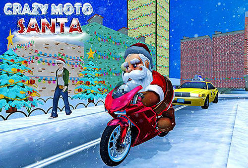 Crazy Santa moto: Gift delivery