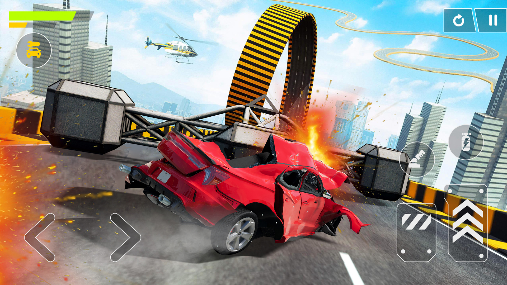 Scarica Flying Car Crash: Real Stunts gratis per Android.