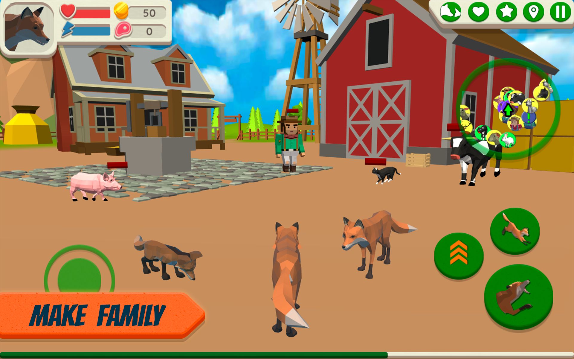 Scarica Fox Family - Animal Simulator gratis per Android.