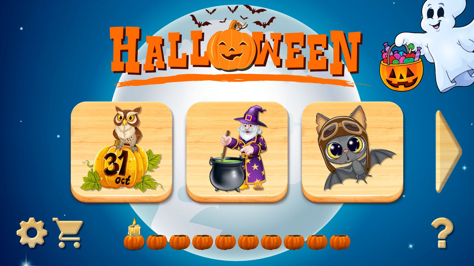 Scarica Halloween Puzzles for Kids gratis per Android.