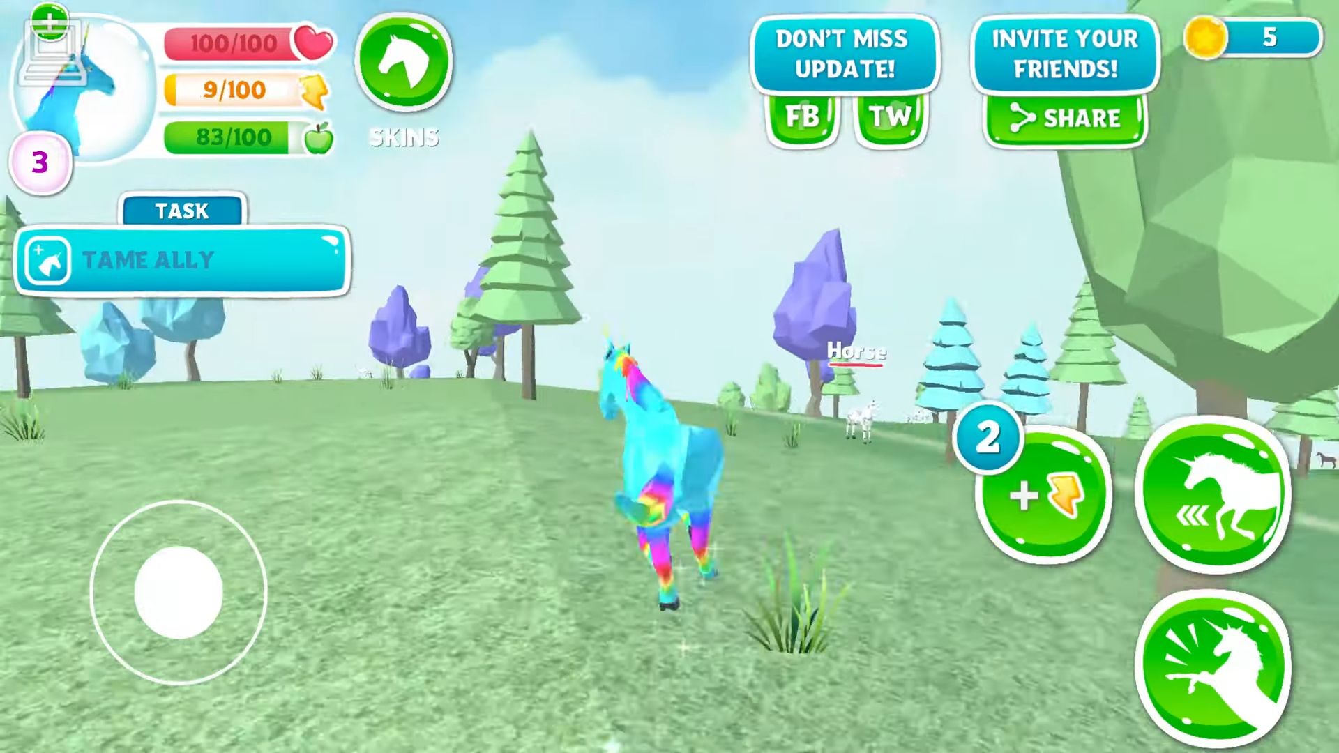 Scarica Unicorn Christmas Simulator gratis per Android.