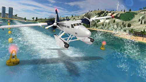 Airplane flight pilot simulator