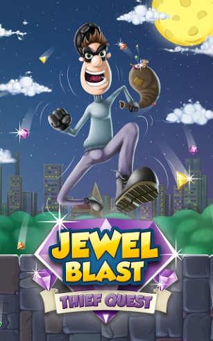 Scarica Jewel blast: Thief quest. Diamond blast: Game three in a row gratis per Android.
