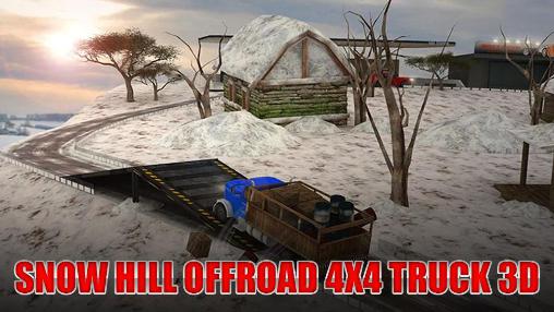 Snow hill offroad 4x4 truck 3D
