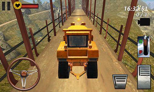 Bulldozer driving 3d: Hill mania