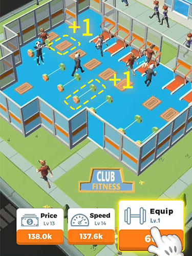 Idle gym: Fitness simulation game