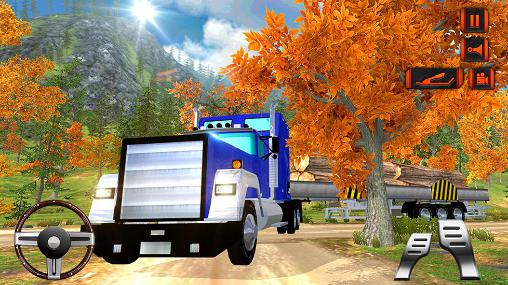 Off road hill drive: Cargo truck
