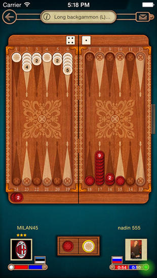 Backgammon: Live games