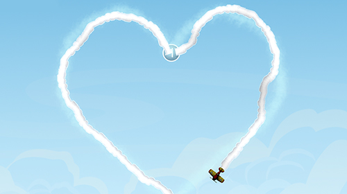 Sky writer: Love is in the air