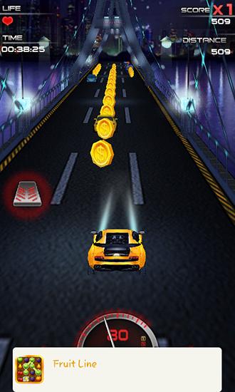 Speed city night car 3D
