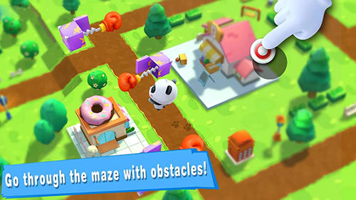Baby panda's puzzle town: Healthy eating