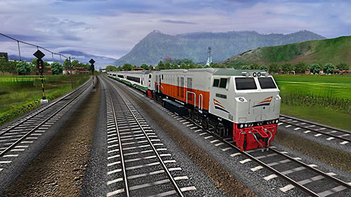 Indonesian train simulator