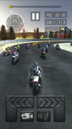 Thumb motorbike racing