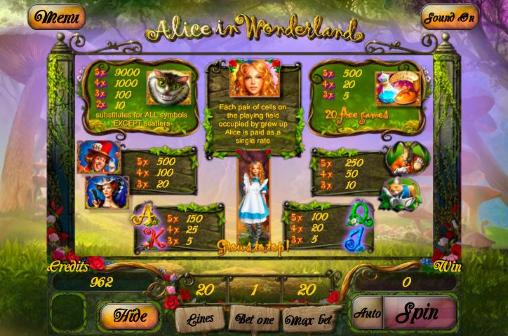 Alice in Wonderland: Slot