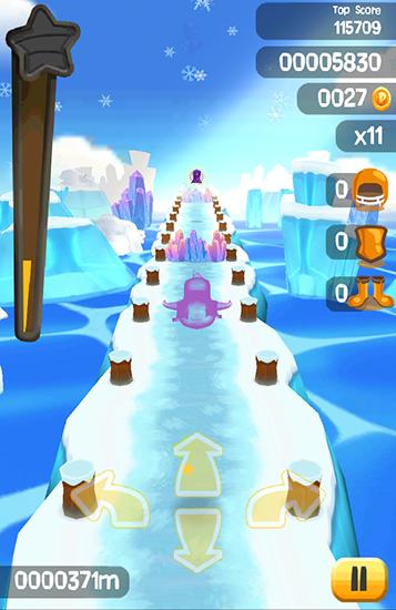 Frozen run: Penguin escape