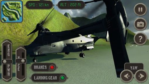 V22 Osprey: Flight simulator