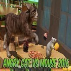 Con gioco Siege hero: Wizards per Android scarica gratuito Angry cat vs. mouse 2016 sul telefono o tablet.