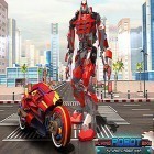 Con gioco Dubstep Hero per Android scarica gratuito Flying robot bike: Futuristic robot war sul telefono o tablet.
