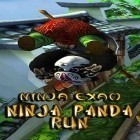 Con gioco All terrain: Hill climb per Android scarica gratuito Ninja panda run: Ninja exam sul telefono o tablet.