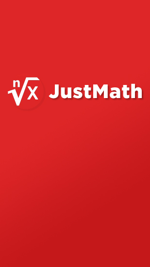 Scarica applicazione  gratis: JustMath apk per cellulare e tablet Android.