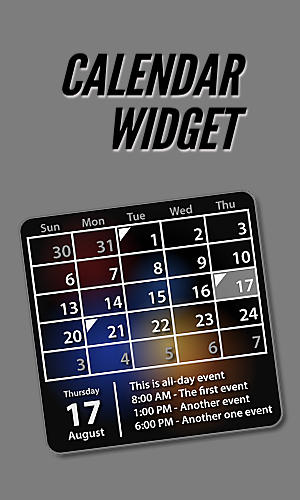 Scarica applicazione gratis: Calendar widget apk per cellulare Android 2.2 e tablet.