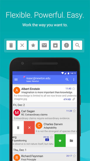 Mail App: Aqua