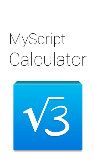 Scarica applicazione gratis: MyScript Calculator apk per cellulare Android 2.3 e tablet.