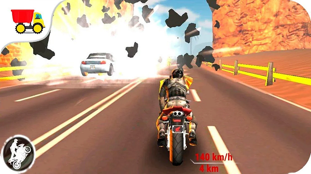 Scarica Super 3D Highway Bike Stunt: Motorbike Racing Game gratis per Android.