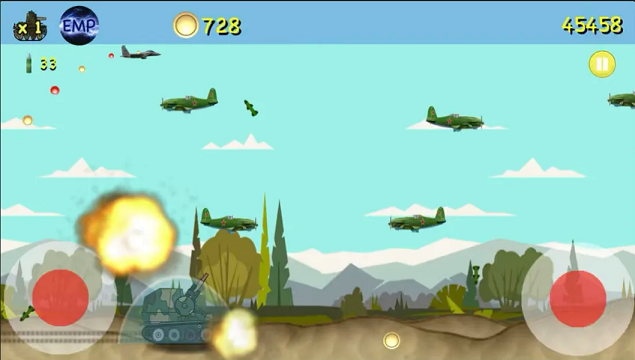 Scaricare gioco Sparatutto Tank Mania per iPhone gratuito.