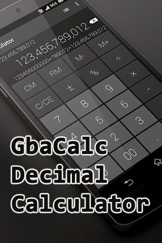 Scarica applicazione gratis: Gbacalc decimal calculator apk per cellulare e tablet Android.