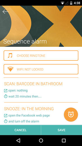 Morning routine: Alarm clock