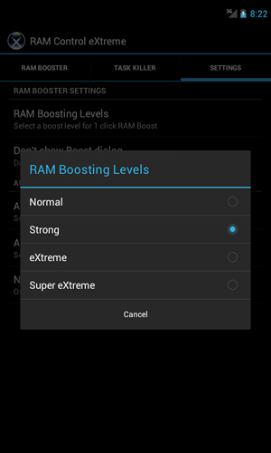RAM: Control eXtreme
