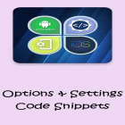 Con applicazione Full! screen per Android scarica gratuito Options & Settings code snippets: Android & iOS sul telefono o tablet.