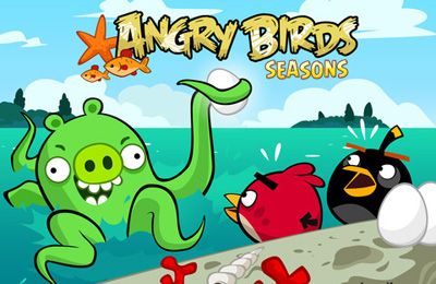 Scaricare gioco Arcade Angry Birds Seasons: Water adventures per iPhone gratuito.