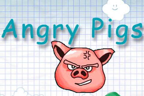Scaricare Angry pigs per iOS 3.0 iPhone gratuito.