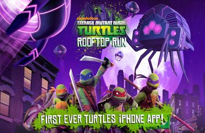 Scaricare gioco Combattimento Teenage Mutant Ninja Turtles: Rooftop Run per iPhone gratuito.
