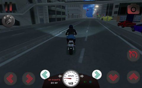 Motorcycle driving 3D