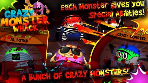 Crazy monster whack: Blood edition