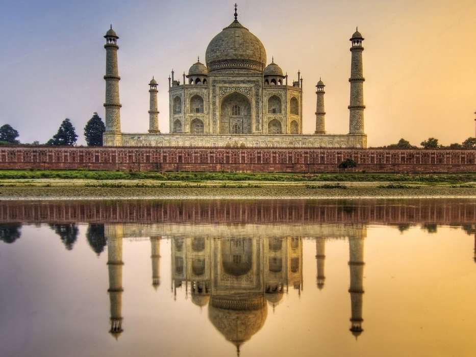 Taj Mahal, Architecture, Landscape, Rivers