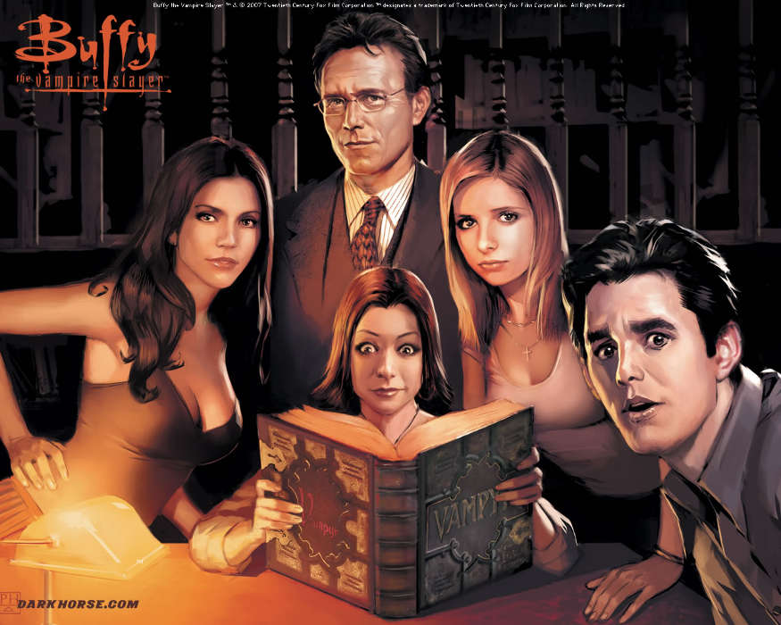 Cinema, Humans, Drawings, Buffy the Vampire slayer