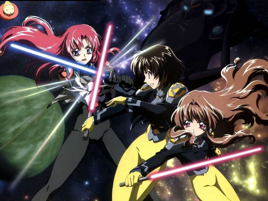 Anime, Girls, Universe, Weapon