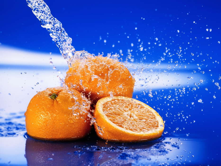 Fruits, Water, Food, Oranges