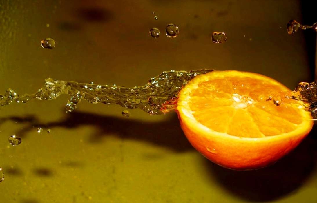 Fruits, Water, Food, Oranges, Drops