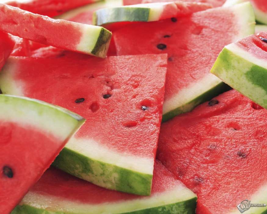 Watermelons, Food, Background, Fruits