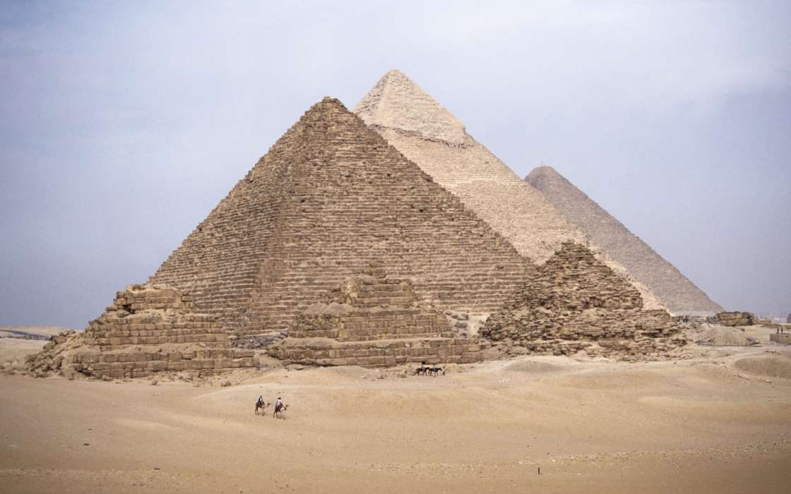 Landscape, Architecture, Pyramids, Egypt
