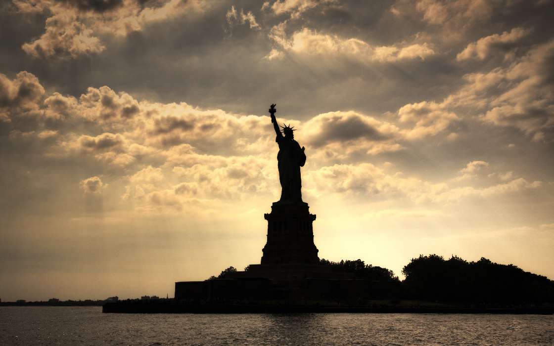 Architecture,Landscape,Statue of Liberty