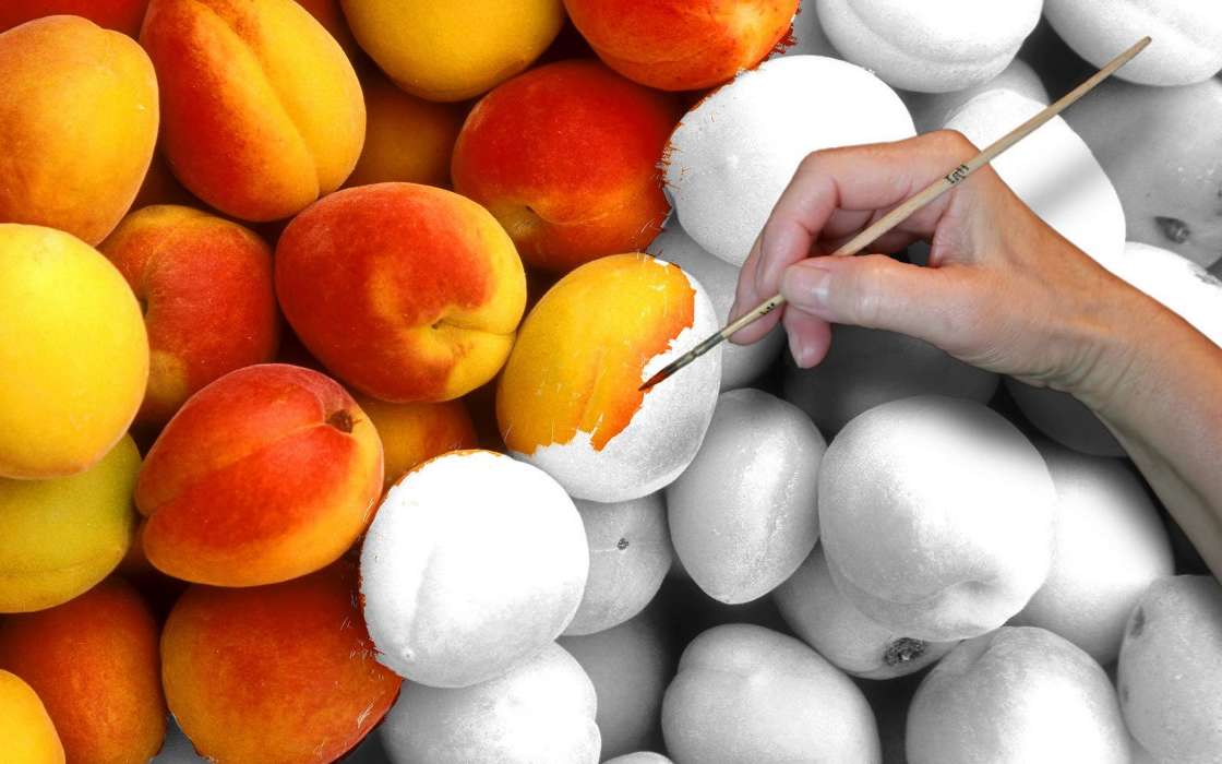 Art, Background, Fruits, Peaches